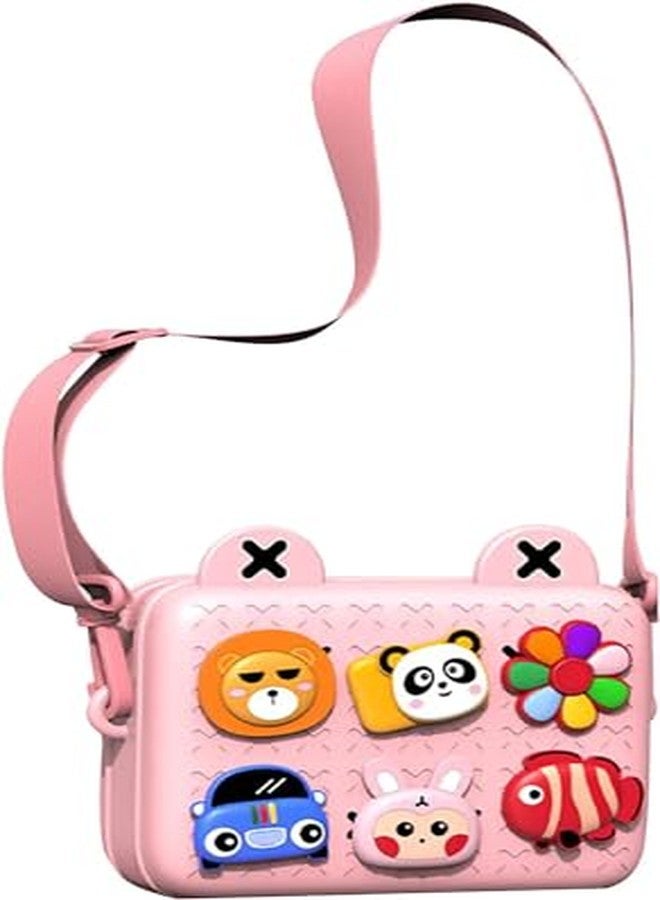 Fezeedi Pink Shoulder Bag Crossbody for Student School Bag for Children Easy to Clean Birthday Gifts. - Image 2